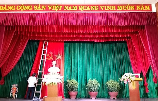 Phông rèm hội trường tại Hà Tĩnh mã PHT103